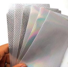 6pcs 2010cm Holographic Fish Scale Lure Sticker Film Fly Tying Rainbow Flash Film Jig Squid Jig Lure DIY Material Lure Accessor6469271