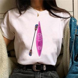 Women's T Shirts Paddle Tee Women Anime Manga Harajuku T-shirts Female Funny Designer Clothes