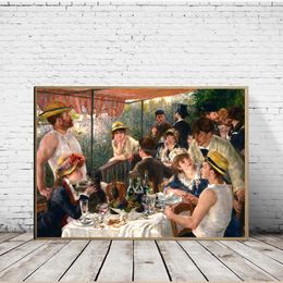 Pierre Auguste Renoir Impressionist Painter Artwork Posters and Prints Retro Canvas Painting Wall Art Picture Living Room Decor