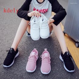 Fitness Shoes 2024 Style Hollowing Out Mesh Women Fashion Sneakers Men Sport Casual Flat Flying Knitting Trainers Men's