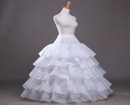 4 Hoops 5 Layers Petticoat for Wedding Dress Ball Gown Puffy Crinoline Underskirt Wedding Accessories3393500