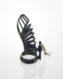 High Quality Male Large Black Cage with 3 sizes 40mm 45mm 50mm Lockable Penis Lock Metal Cock Ring for Men3336666