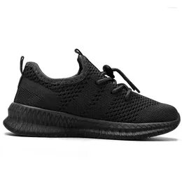 Casual Shoes Fujeak Children For Boys Breathable Sneaker Mesh Kids School Black 6-12 Years Sport Running Jogging Shoe