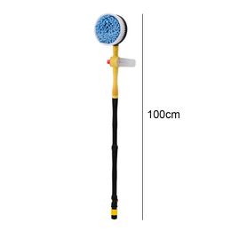 Car Rotary Wash Brush Kit Adjustable 360 Degree Quick Connect Scrubber Car Cleaning Brush Long Handle Wash Foam Cleaning Brush