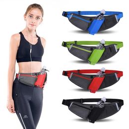 new outdoor sport waist bags kettle holder running multi-functional gym fitness waist packs nylon waterproof hiking waist bag