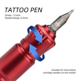 Tattoo Pen 8000r/m Rotary Tattoo Pen Machine RCA Interface Tattoo Gun Tattoo Permanent Makeup Pen Machine for Tattoo Artists