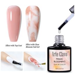 Arte Clavo Blossoming Watercolour Gel Nail Gradient Painting UV Blooming Smook Effect Gel For Semi Permanent Nail Art DIY Design