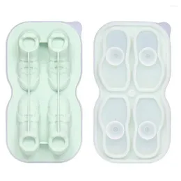 Baking Moulds Ice Mold Novelty Cube Tray Silicone Shoe For Whiskey Cocktails Fun Shapes Gifts Women Reusable Bourbon