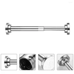 Shower Curtains Curtain Rod Rails Extendable For Compression Tube Bathroom Tension Door Clothes