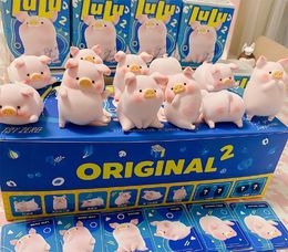 Canned Pig Lulu Pig Blind Box Doll Cute Handmade Ornaments Anime Collectible Girl Love Figurine Celebrity Doll Gk Statue Gift