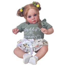 24inch High Quality Already Finished Painted Handmade Doll Reborn Baby Doll Missy Lifelike Soft Touch 3D Skin Visible Veins