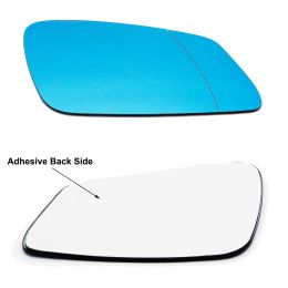 Side Rearview Wing Mirror Glass Blue Stick On Convex For BMW F20 F21 F22 F87 F45 F46 F30 F31 F07 F10 F11 F06 F12 F13 F01 F02 F04