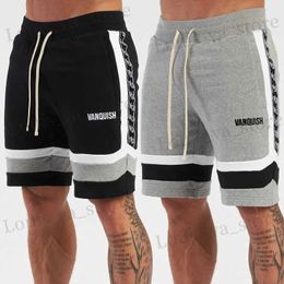 Men's Shorts Men Shorts Fashion Men Clothing Cotton Embroidered Patchwork Pants Shorts Sports Casual Basketball Shorts Running Training Pants T240411