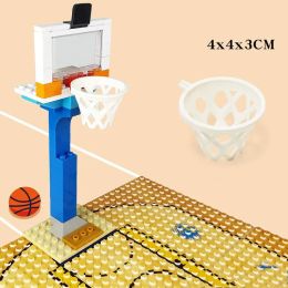 Soccer Field and Basketball Court Building Blocks DIY Table Football Board Game Building Blocks Boys Educational Toys for Kids