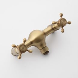 YANKSMART Antique Brass Toilet Hand Held Bidet Faucet Sprayer Spray Gun For Bathroom Self Cleaning Shower Set Mixer Water Tap