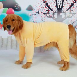 Dog Apparel Big Clothes Winter Large Outfit Jumpsuit Pyjamas Golden Retriever Husky Labrador Shepherd Costume Garment Sleepwear