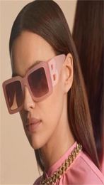 Sunglasses Retro Square Sun Glasses For Women Fashion 2021 Brand Large Blue Pink Shades Ladies Oversized Sunglasses Men Wide Legs 7049454