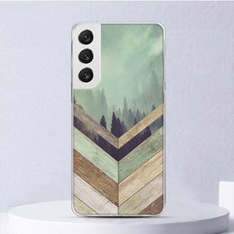 Forest Geometry Wood Nature Soft Case For Samsung Galaxy S24 S23 S22 S21 Ultra S20 FE S10 Plus Phone Cover S9 S8 + S10E Funda