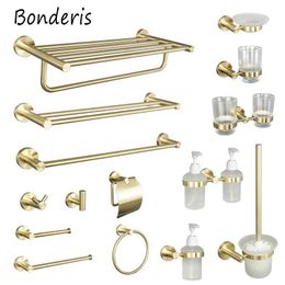 Toilet Paper Holders Brushed Gold Bathroom Accessories Toilet Brush Holder Paper Holder Towel Ring Bar Shelf Clothes Hook Soap Dispenser Cup Holder 240410