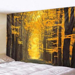 landscape tapestry nature Tapestries forest Large wall hanging room decoration bohemian bedroom living room wall decoration R0411
