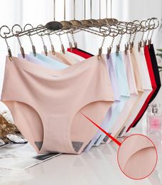 Women039s Panties Sexy Women39s Ice Silk Seamless Underwear Girl Lingerie Breathable Comfort Briefs Large Size Women Underpa7025146