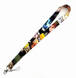 Naruto Anime Lanyard For Keychain ID Card Cover Pass student Mobile Phone USB Badge Holder Key Ring Neck Straps3034844