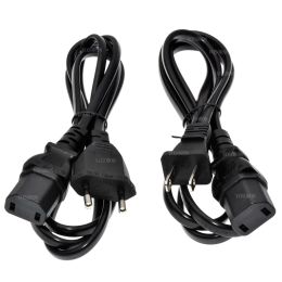 Universal 2Prong Male Plug To IEC320 C17 Female Adapter AC Power Cord For PS4 Pro EU/US Standard Power Supply Charging Cable