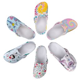 Unisex Nurse Working Shoes Garden Clog Shoes Beach Footwear Water Bash Sandals Summer Shower Slippers