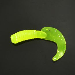 MNFT 50Pcs/packs Fishing Lures 3cm Or 3.5cm Worm Soft Lure Fishing Bait Fish One-tailed Soft Baits Cebus Maggots