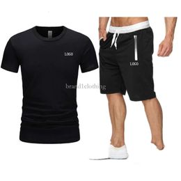 Brand Designer Mens Tracksuits Summer T-shirt + Shorts Basketball Sportswear Fashion Casual Sets Short Sleeve Running Jogging Quality Plus Size Clothes