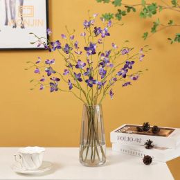 Artificial Flowers Delphinium 73cm Long Flower Branch for Wedding Home Table Decorative Hyacinth Silk Flower Arrangement