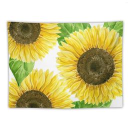 Tapestries Sunflower Watercolor Tapestry Room Decore Aesthetic Decoration Wall Home Decor