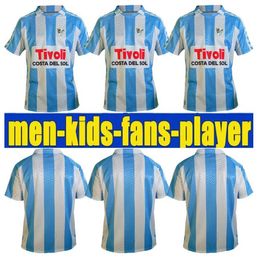2024 2025 CAMISETA MALAGA CF soccer jersey 120 ANIVERSARIO Kids Kit remake RETRO 23/24 Home Away Football Shirts Men BUSTINZA M. JUANDE RAMON FEBAS ALEX GALLAR SOL MUNOZ