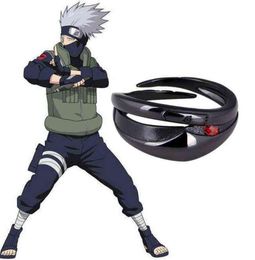 Anime Jewellery Hatake Kakashi 925 Sterling Silver Adjustable Mask Ring Cosplay Accessory For Men Finger Rings Xmas Birthday Gifts H2844327