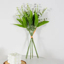 Decorative Flowers Product Holding Lily Of The Valley Artificial Flower Simulation Wedding Home Decoration DIY Supplies Handheld Bouquet