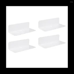 Jewellery Pouches Acrylic Punching-Free Wall Storage Rack Floating Shelf Kitchen Bathroom Display