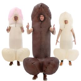 Couple Funny Bachelorette Party Big Penis Inflatable Costume Nightclub Bar Carnival Halloween Makeup Party Cosplay Costume