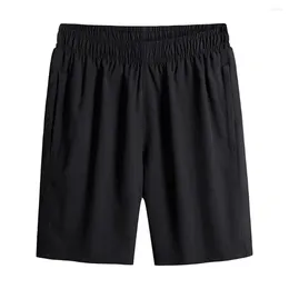 Men's Shorts Breathable Men Elastic Waist Loose Fit Summer Sport With Deep Crotch For Basketball