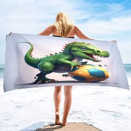 Beach Towel for Girls Boys,Microfiber Bath Swim Shower Towel for Kids,Quick Dry and Sand Free Lightweight Dinosaur Blanket Towel