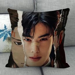 Pillow Custom Cha EunWoo Pillowcase Wedding Decorative Cotton Linen Case For Home Cover 45X45(One Sides)