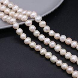 Natural Freshwater White Pearl Beads Round Exquisite Loose Pearls For Jewellery Making DIY Charms Bracelet Necklace Accessories