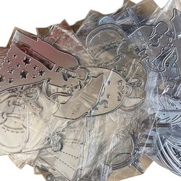 Random Clear Stock Metal Cutting Dies For Scrapbooking Stencils DIY Crafts Paper Album Cards Making Die Cut Cuts