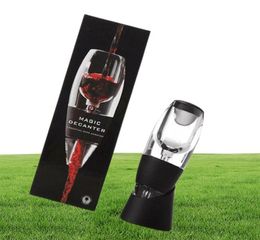 Red Wine Aerator Philtre Bar Tools Magic Quick Decanter Essential Set Sediment Pouch Travel with Retail Box2023906