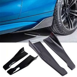 Universal 48CM Length Car Side Skirt Bumper Spoiler Splitter Protector Scratch For Audi For BMW E90 For VW Golf 5 6 Accessory