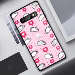 Mexico Taco Bell Phone Case for Samung S23 S22 S21 Pro Ultra A13 A33 A53 NOTE 20 PC Glass Phone Cover Funda