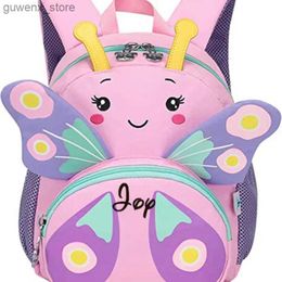 Backpacks Cute Kids Toddler Backpack Custom Name Girls Small 3D Cartoon School Embroidery Bookbags Age 1-6 Daycare Nursary Travel Bags Y240411