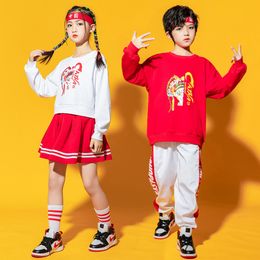 New Year's Day Children's Cheerleading Performance Trendy Clothes Boys Chinese Hip Hop Street Dance Suit Primary School Sports