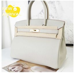 Designer Handbag Luxury Shoulder Bag Large Capacity Women's Bag Custom First Layer Cowhide Top Brand Texture Party Business Match A6OR