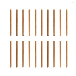 Disposable Cups Straws 50 Pcs Bamboo Straw Greenery Decor Party Supplies Cold Drinking Pipet Beer