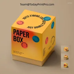 Gift Wrap Custom Printed Donut Box Packaging Food Doughnut